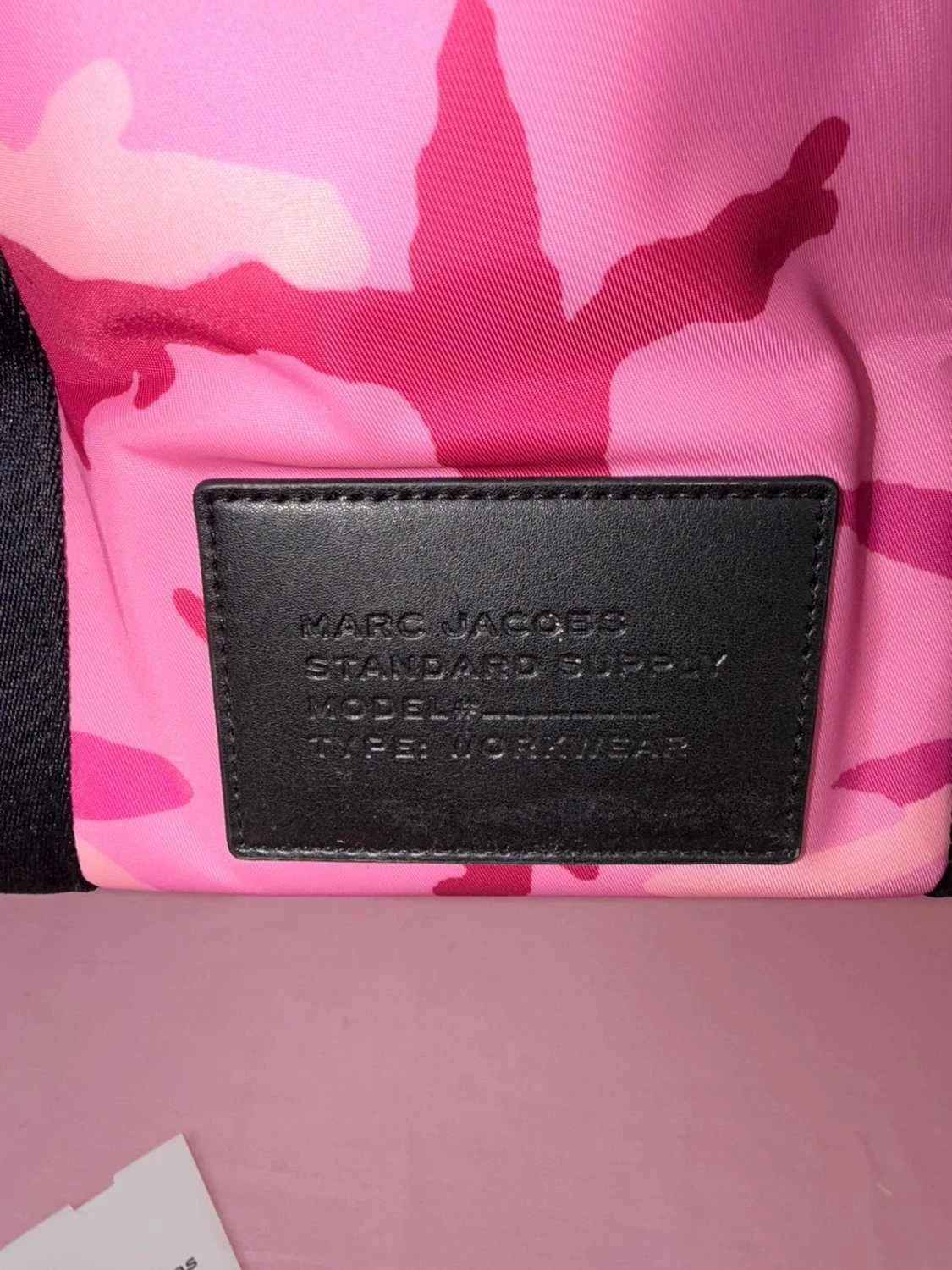 Large Marc Jacobs camo rose and black tote bag – photo 4